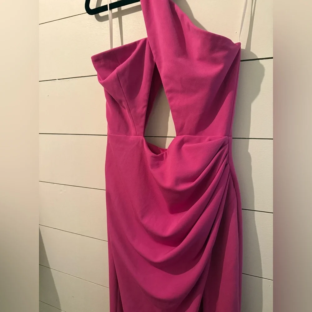 Katie May Pink One Shoulder Dress - Picture 4 of 7